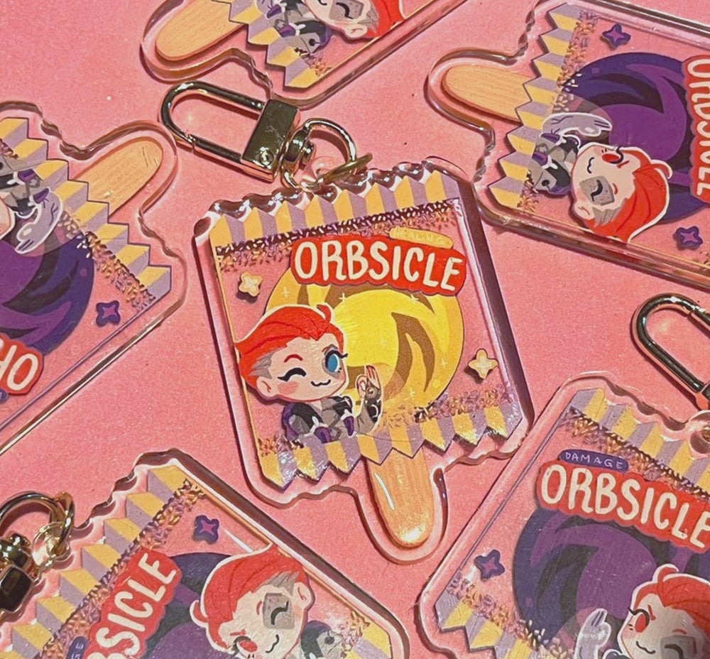 Image of Double-sided Orbsicle acrylic charm