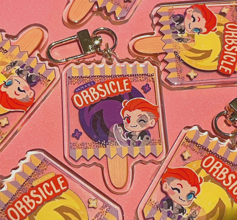 Image of Double-sided Orbsicle acrylic charm