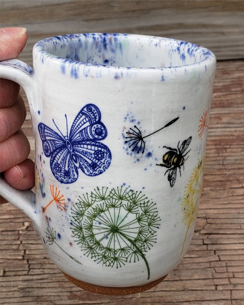 Image of Butterflies, Bees, and Wishpuffs Tall Mug