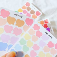 Image 2 of Heart speech bubble stickers