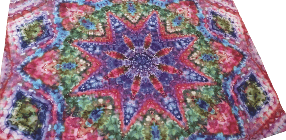 Image of 58x90 ice dyes tapestry