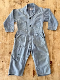 Image 1 of 40s KIDS SANFORIZED CHAMBRAY COVERALL