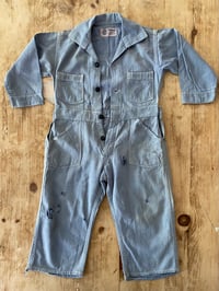 Image 3 of 40s KIDS SANFORIZED CHAMBRAY COVERALL