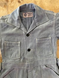 Image 5 of 40s KIDS SANFORIZED CHAMBRAY COVERALL