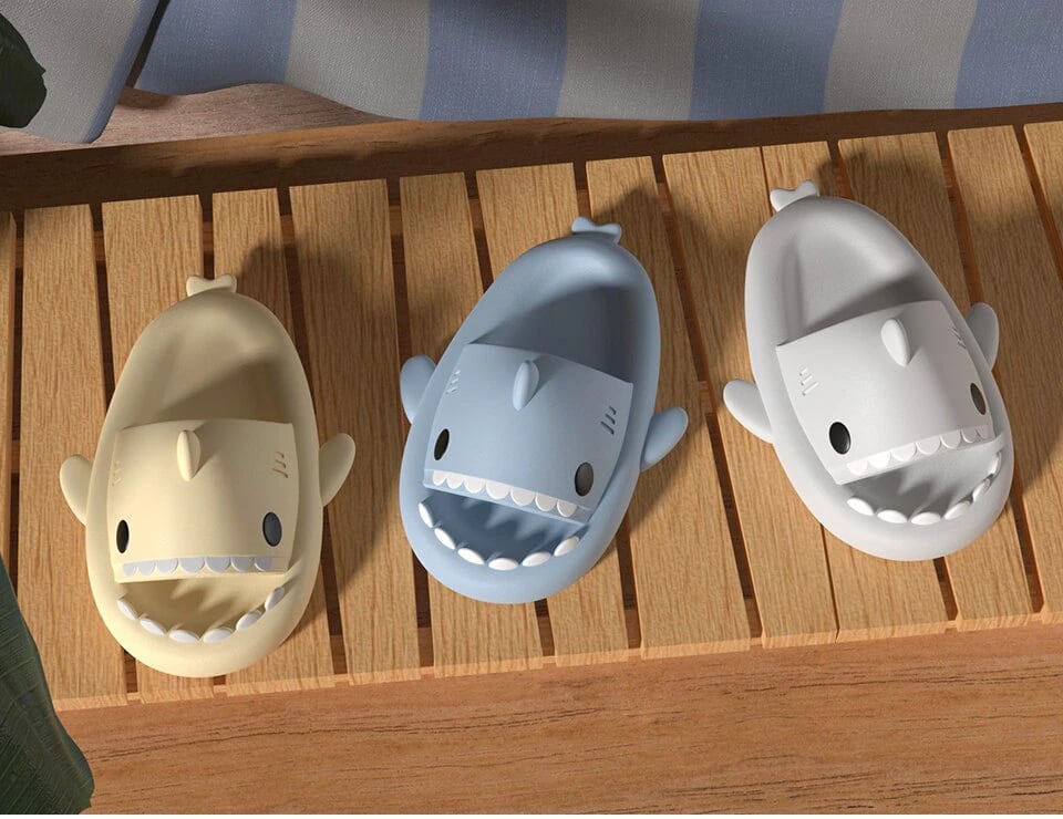 Image of Soft Shark Slippers