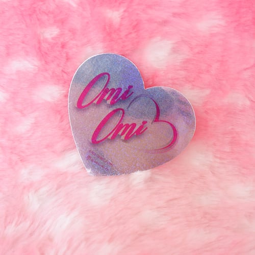 Image of Omi Omi Heart Bling Sticker