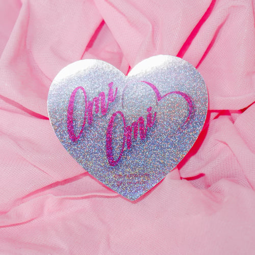 Image of Omi Omi Heart Bling Sticker