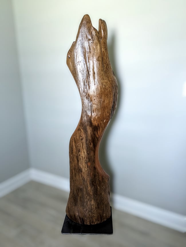 Vintage Cypress Knee Root Wood Sculpture Decor Pulled From Louisiana Swamp