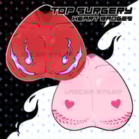 Top surgery heart badges