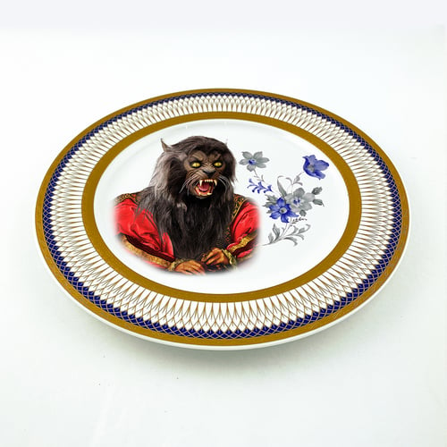 Image of  Lord Wolf - Large Fine China Plate - #0774