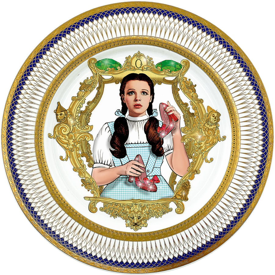 Image of The Wizard of OZ - Large Fine China Plate - #0774