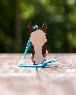 Image of Leather Horse Car Freshie