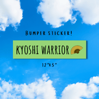 PREORDER Kyoshi Warrior Bumper Sticker