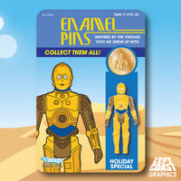 Image 1 of Vintage Collector - Animated Protocol Droid Enamel Pin