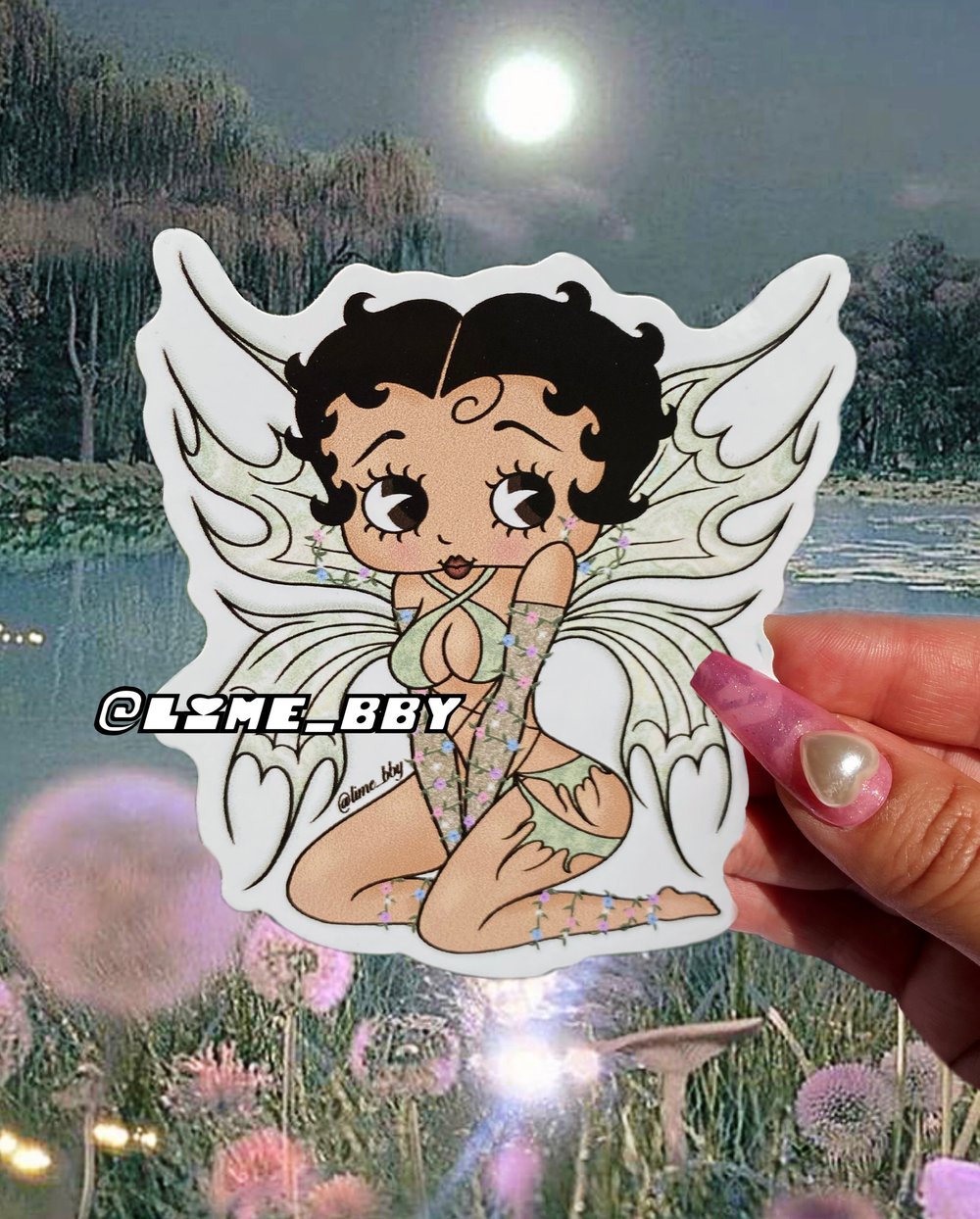 Image of Pixie Betty Boop Sticker
