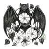 Moonflower Bat Print
