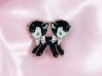 Image 4 of Lamb Twins Enamel Pin