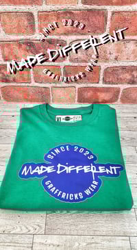 Image 1 of Made Different GraffRicks Blue Logo Tee