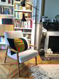 Image 5 of Fauteuils Pen velours côtelé ivoire