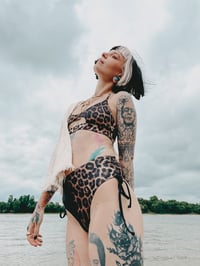 Image 1 of Split High Waist bikini pants  / LEO ALL COLORS