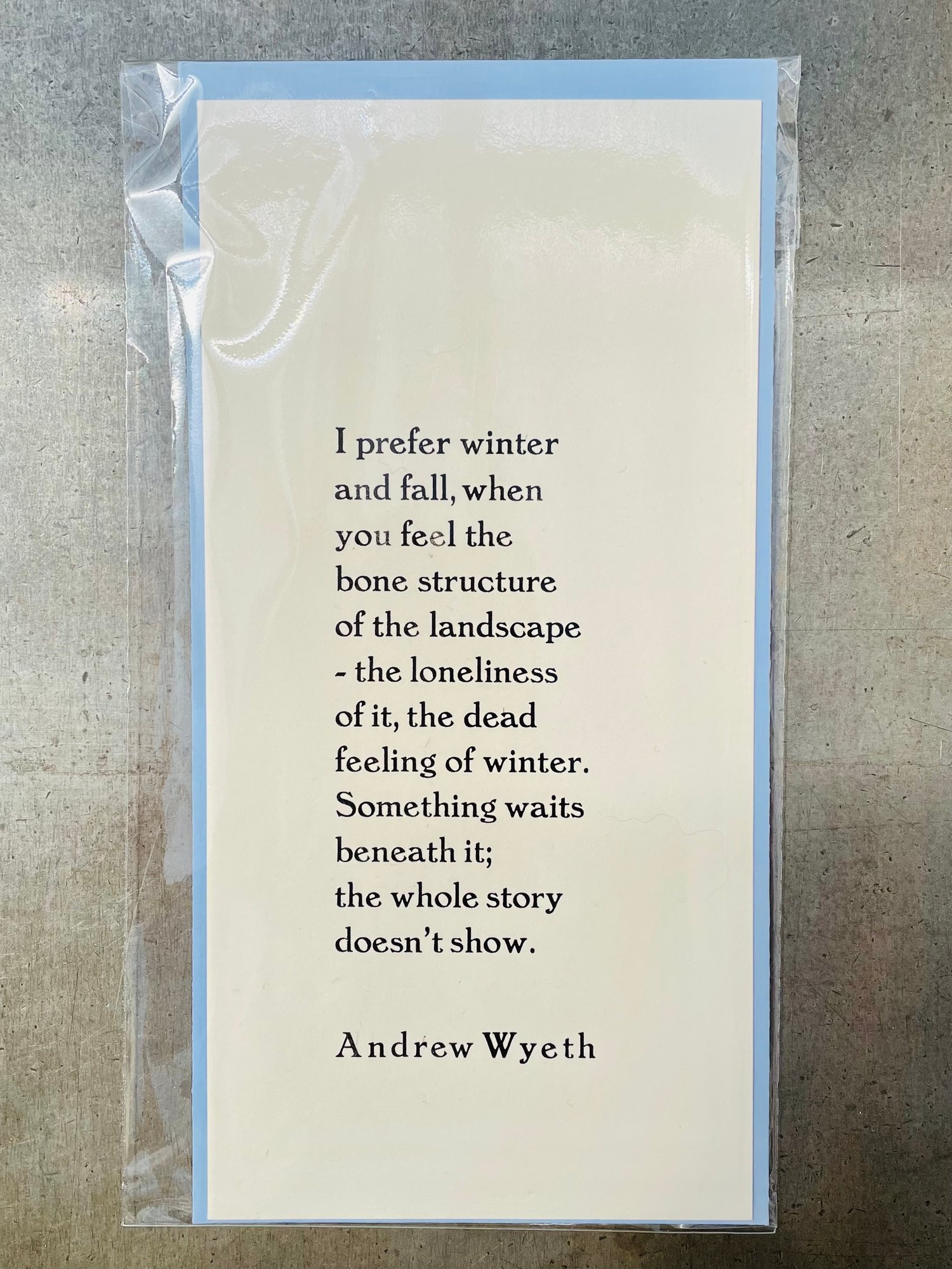Image of Andrew Wyeth card