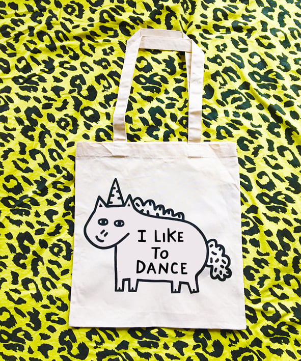 Image of I Like To Dance Natural Tote