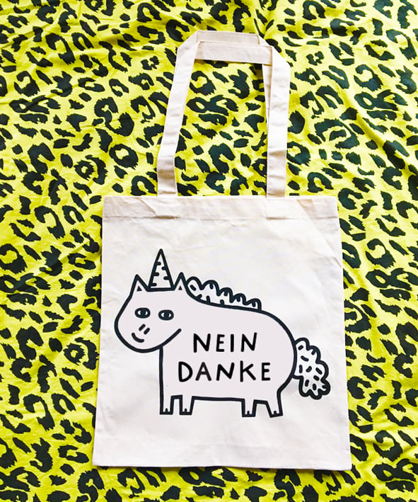 Image of Nein Danke Natural Tote Bag