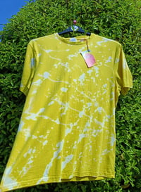 Image 1 of Men's/unisex L yellow reverse dyed Tshirt