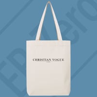 Image 1 of Tote Bag Canvas - Vesto solo Christian Vogue (EBZ004)