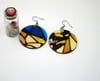 Upcycled Paper and Wood Earrings