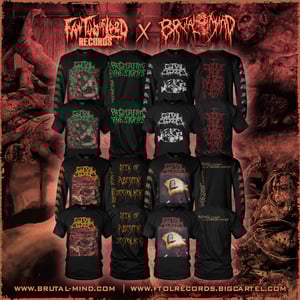 Image of Guttural Secrete Album/EP Discography Cover Art Shirt Series!!!