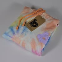 Image 1 of Wavy Tie Dye Hood - 3D Puff Print