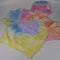 Image 4 of Wavy Tie Dye Hood - 3D Puff Print