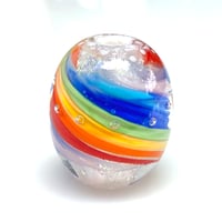 Image 1 of Focal Art Glass Bead: Celebrating All Colors of the Rainbow. Ready to Ship.