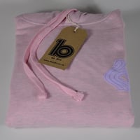 Image 2 of Wavy Pink Heather Hood - 3D Puff Print