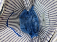 Image 4 of Blue Damask Skull Shoulder Bag