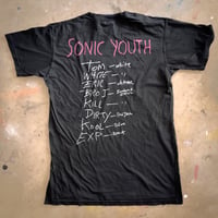 Image 2 of PREORDER - Sonic Youth - Disappearer - 1992 Tour Shirt (Featuring Traci Lords)