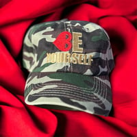 Image 2 of Be Yourself Logo "Dad Hat"- Camo
