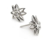 Image of Diamond Flower Earrings 