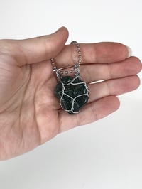 Image 2 of Wire Wrapped Green Moss Agate