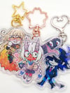 2'5" inch Front Side Holographic Star Epoxy Siralos Charm