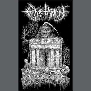 Image of Cemetarian " Tomb Of Morbid Stench "  Flag / Banner / Tapestry 