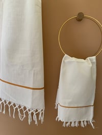 Image 3 of Serviette de douche en khadi de coton