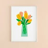 A4 Tulip Bunch Print