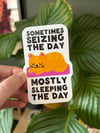 Sleeping the Day Sticker
