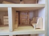 Waldorf playhouse with furniture included- Dollhouse - Elf house - Play house - Wooden playhouse 