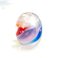 Image 2 of Focal Art Glass Bead: The Joyous Rainbow. Ready to Ship.