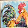 Cluckin' Rooster Original Painting