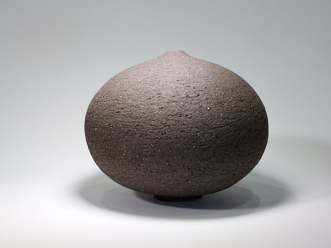 Sculptural Ceramic Vessel - Large Black Form