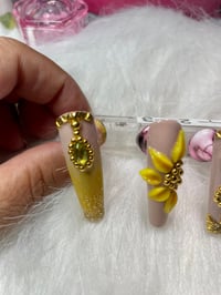 Image 3 of  VALENTINO BRAND SUNFLOWER 🌻BLING SET 